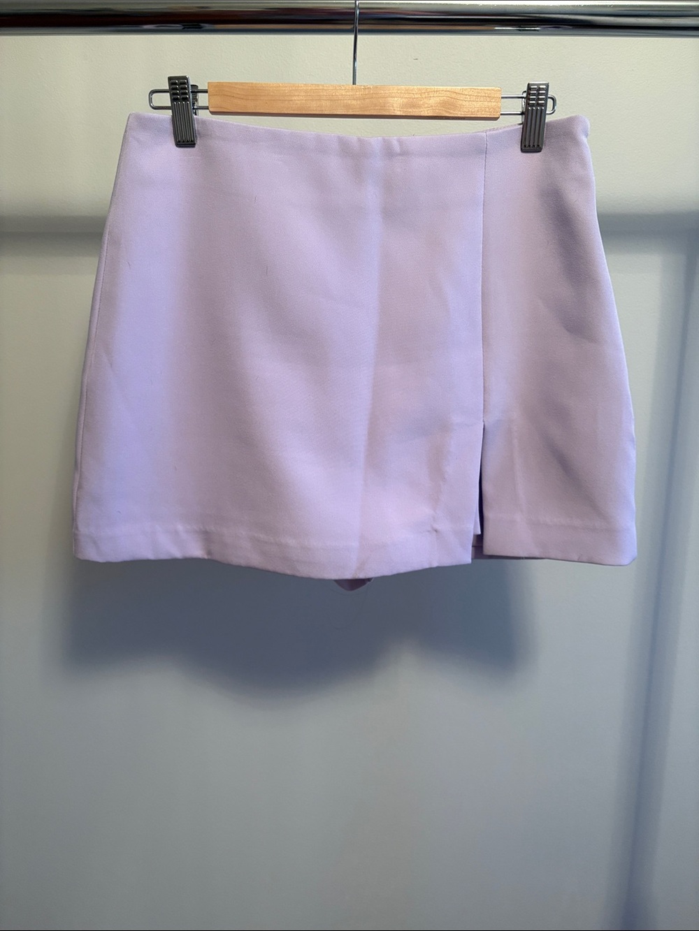 ☀️ Lilac Mini Skort with Front Slit